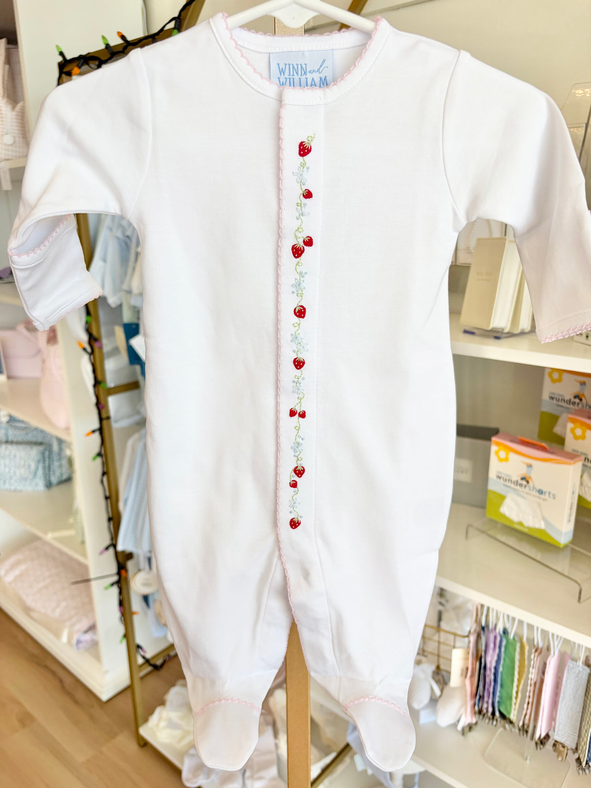 Strawberry Hand-Stitched Footie