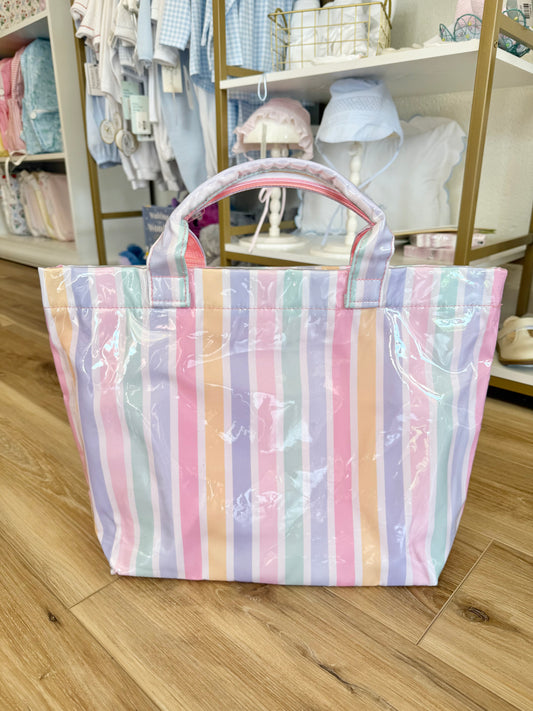 Cotton Candy Carnival Stripe Tote
