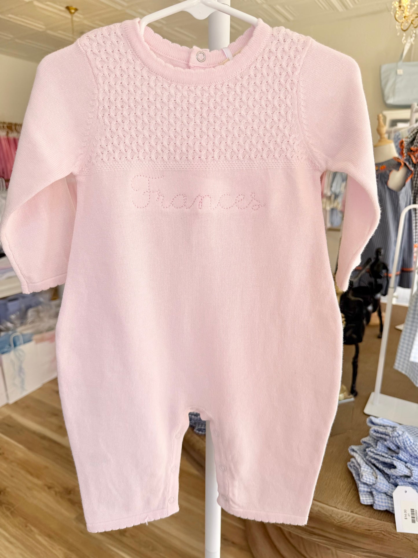 Petit Ami Pink Diamond Lightweight Knit Longall