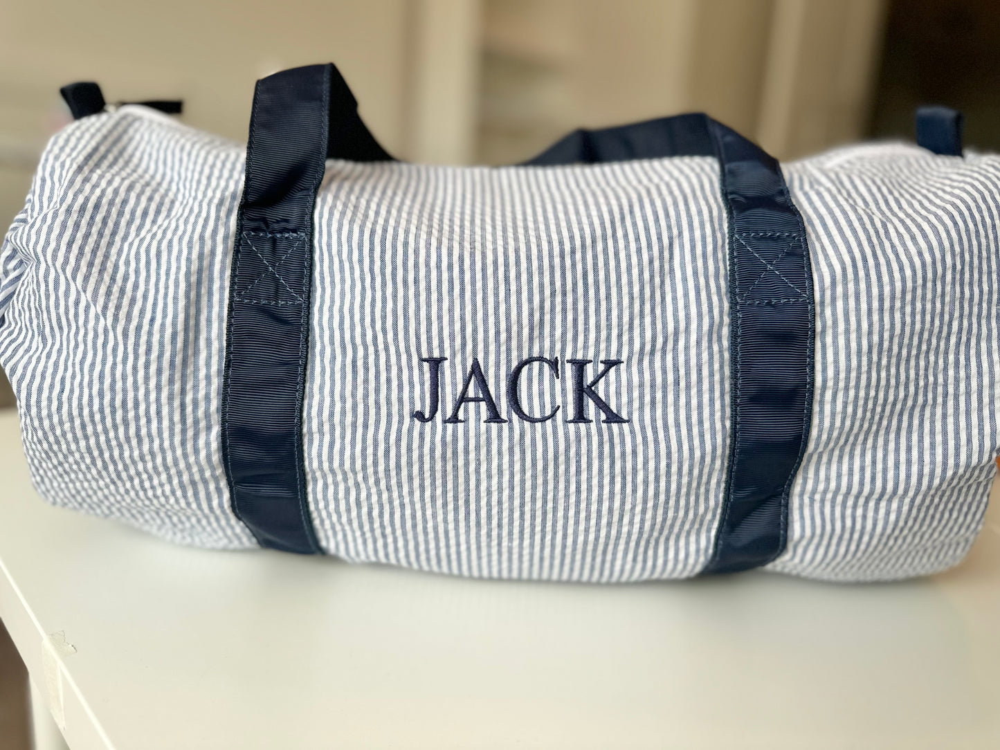 Navy Duffle Bag