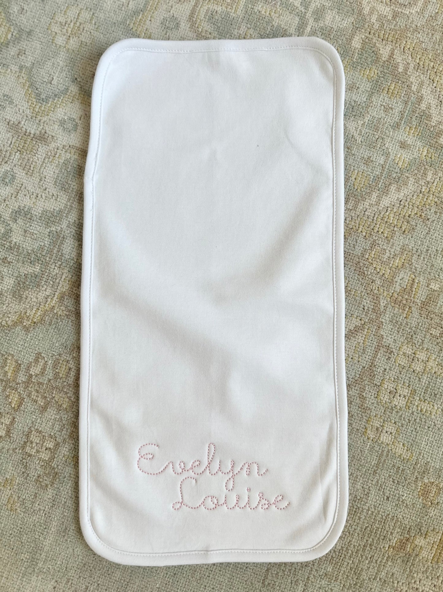 Personalized Bib in Pink