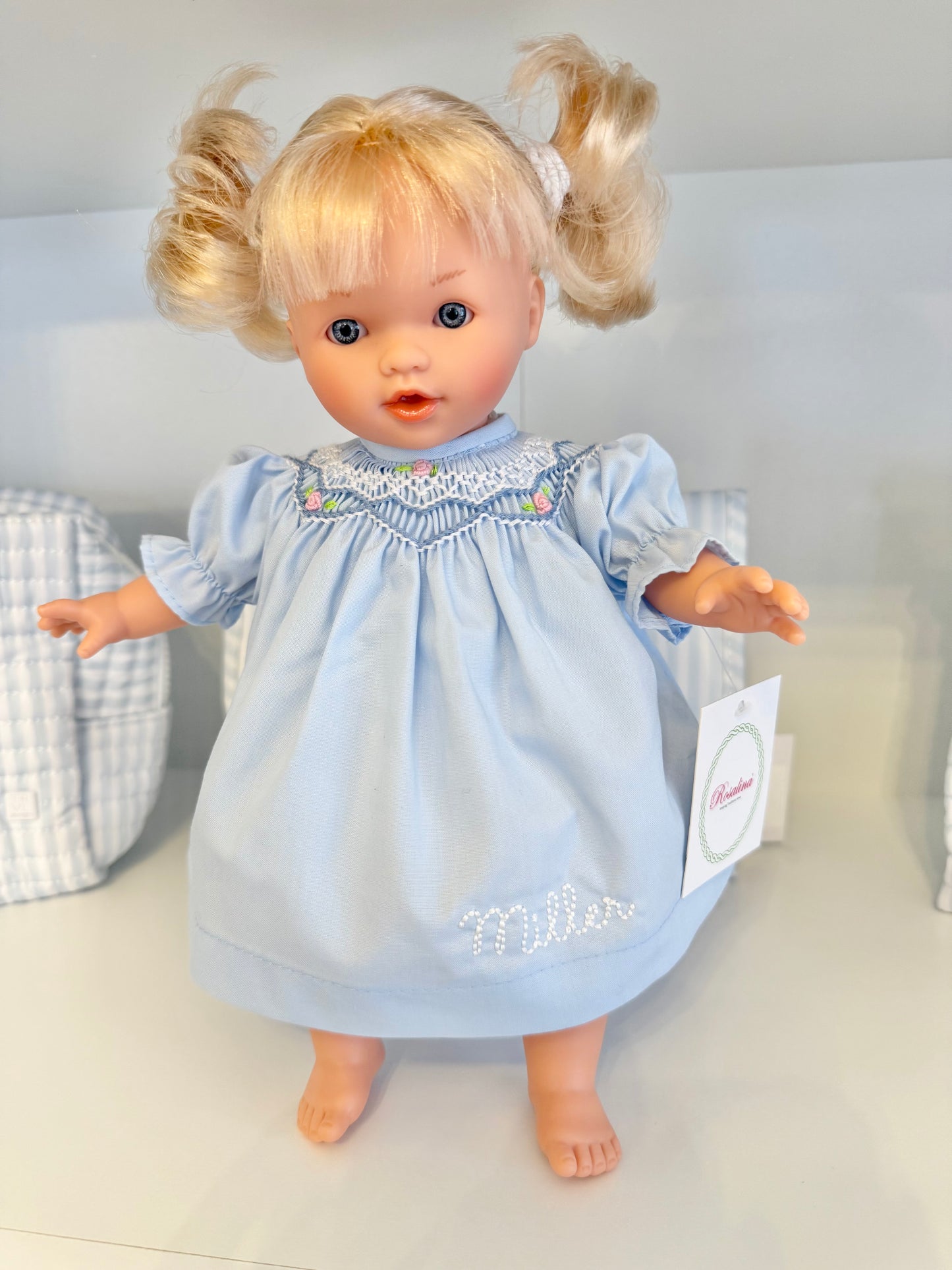 10" Carly Rosalina Baby Doll (Blonde Hair + Blue Eyes)