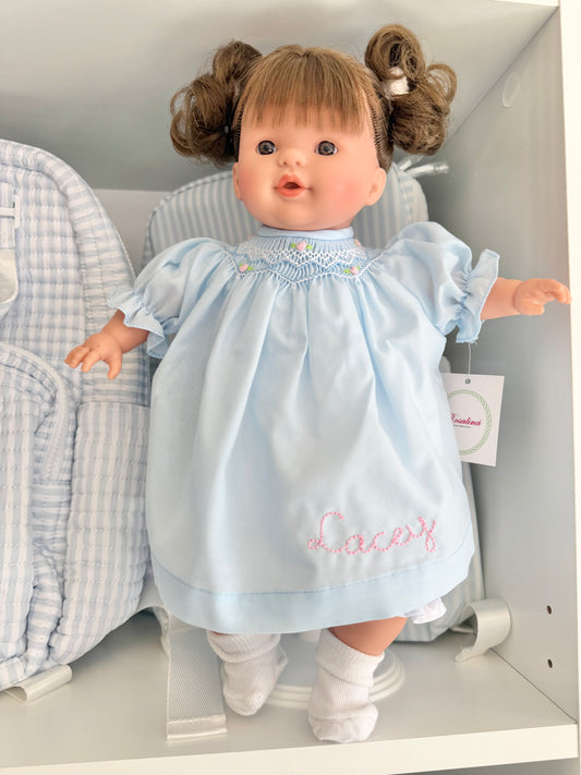 15" Sarah Rosalina Baby Doll (Brown Hair + Brown Eyes)