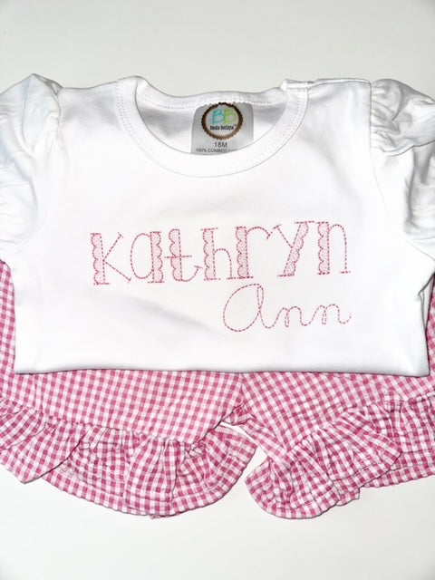 Everyday Name Tee in Pink