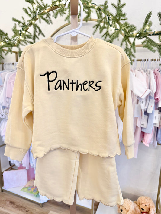 Panthers Butter Scallop Pants Set
