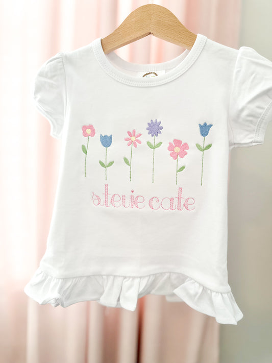 Flower Garden Tee in Pink