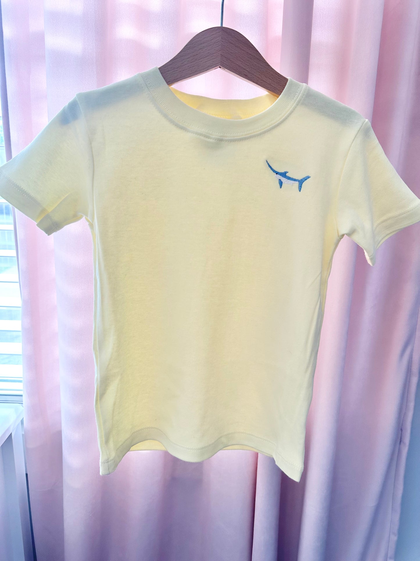 Mini Marlin on Yellow Tee