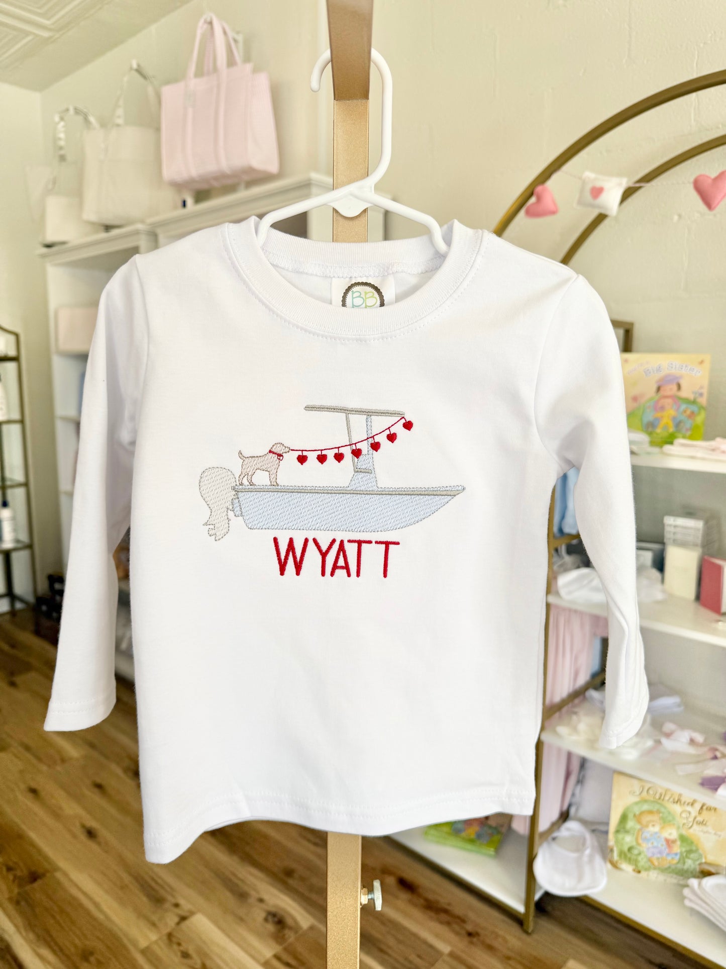 Valentine's Day Boat Tee