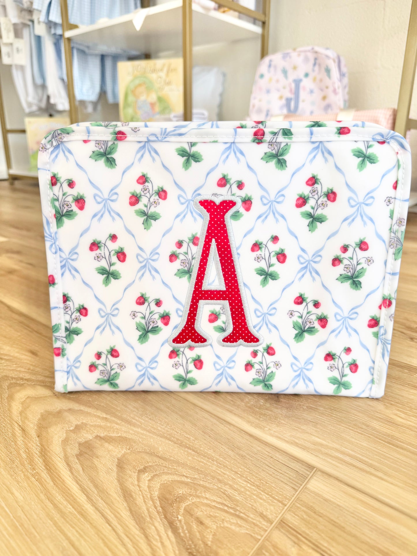 TRVL Berry Nice Large Roadie- Single Initial Applique