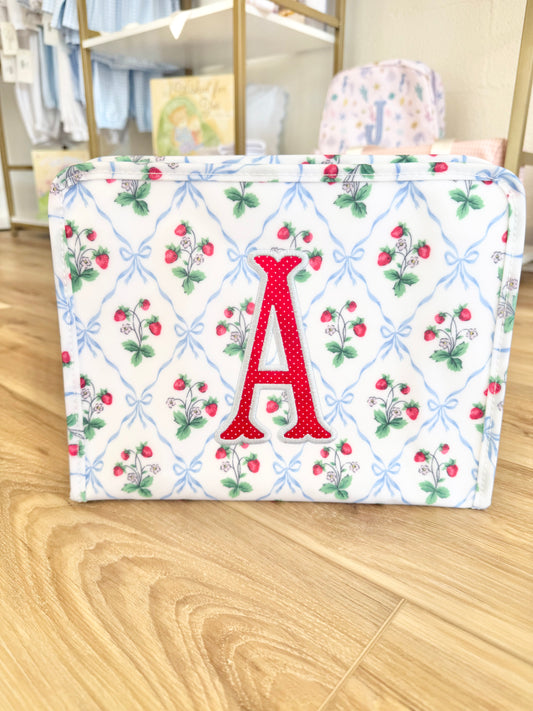 TRVL Berry Nice Large Roadie- Single Initial Applique