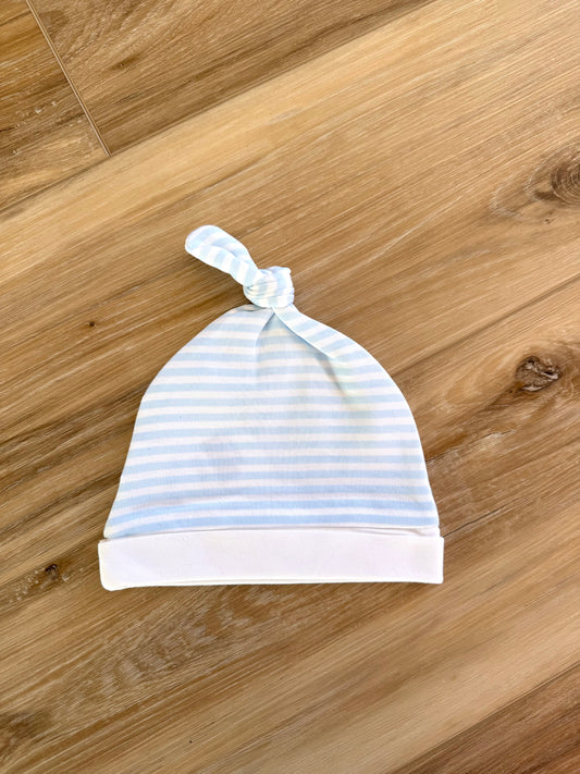 Blue Stripe Baby Hat