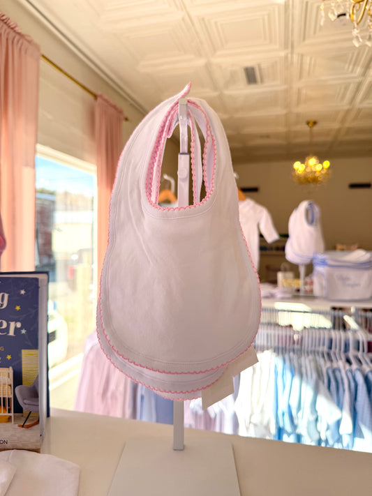Pink Trim Bib