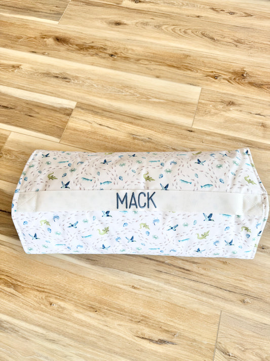 TRVL Coastal Tides Nap Mat- Graham Font Name