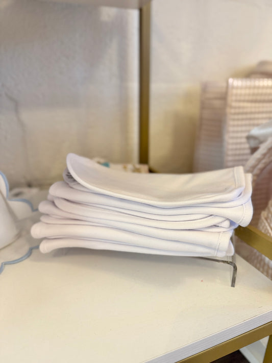 Solid White Burp Cloth