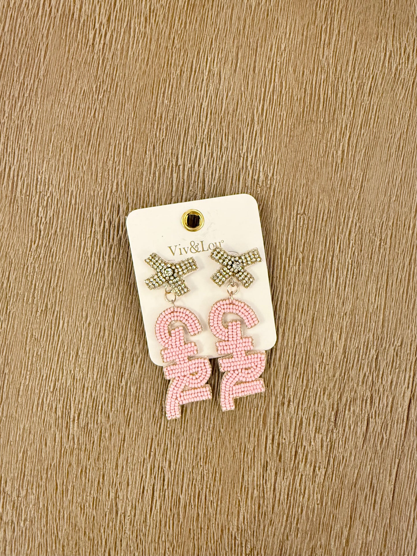 Pink Beaded Girl Earrings