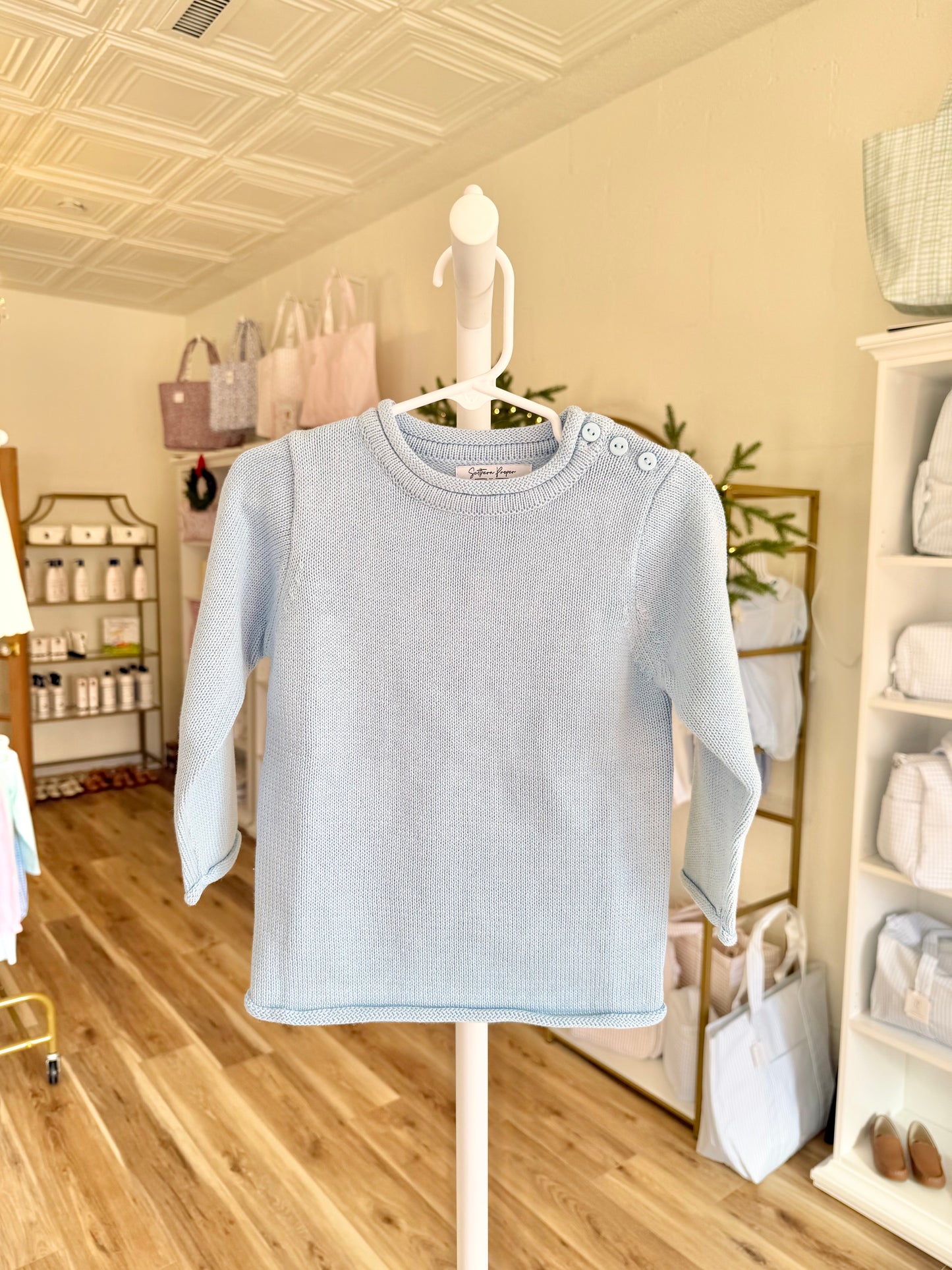 Blue Rollneck Sweater