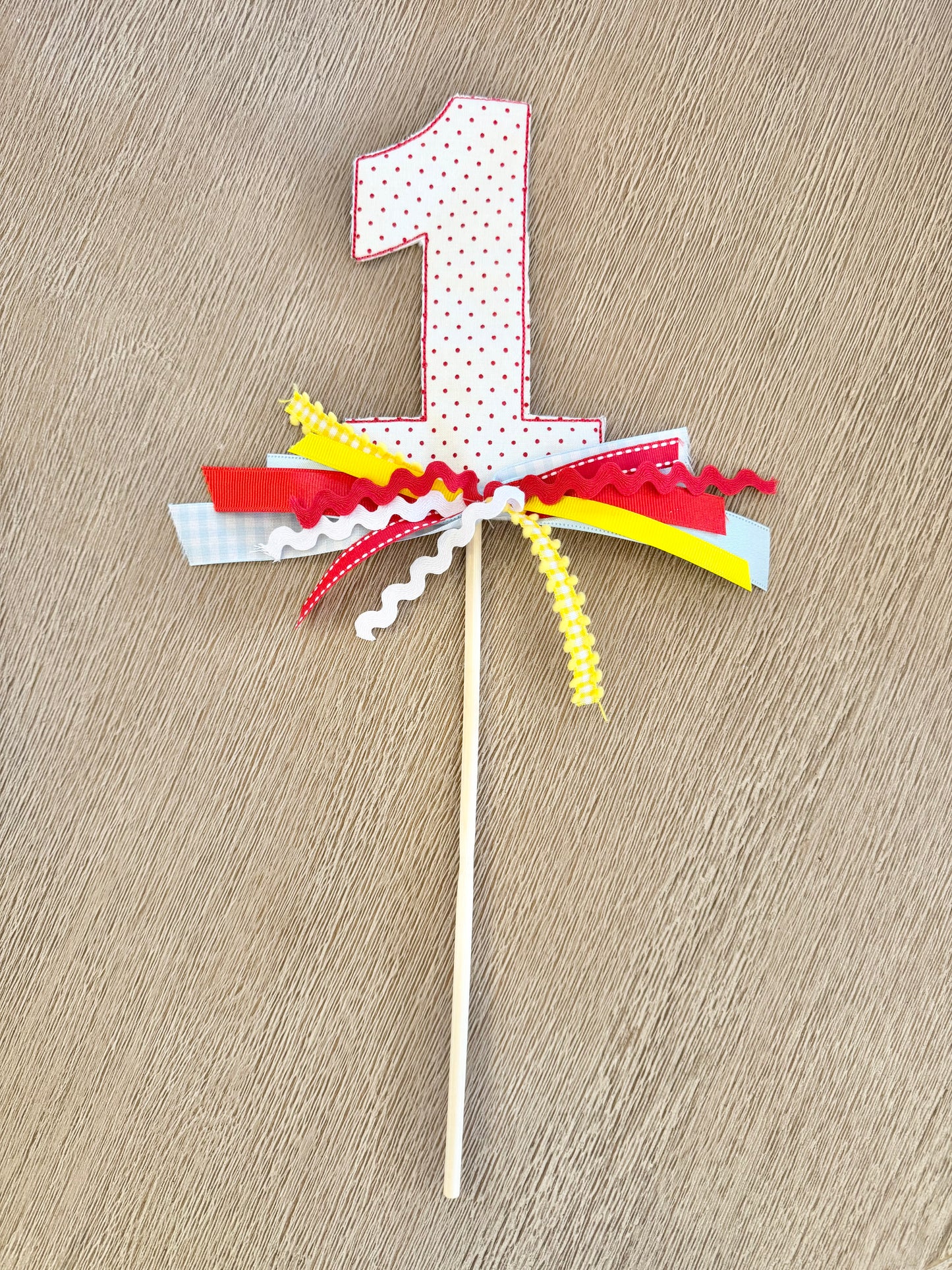 Red Bitty Dot #1 with Ribbon