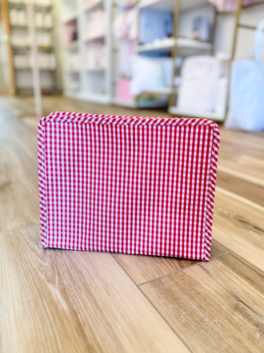 TRVL Large Roadie Gingham Red