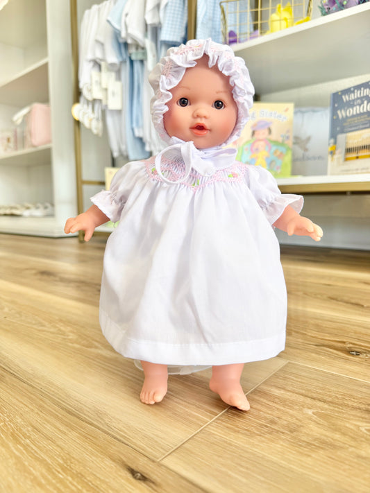 10" Aubrey Rosalina Baby Doll (Brown Eyes + Bonnet)