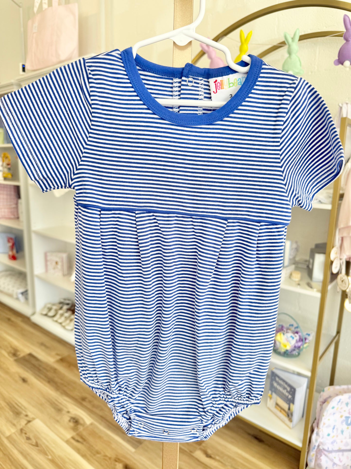 Jellybean Royal Blue Stripe Lucas Bubble