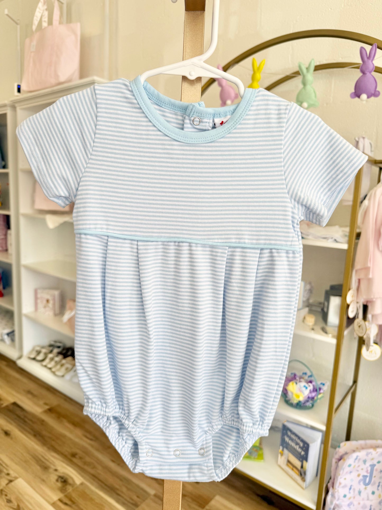 Jellybean Light Blue Stripe Lucas Bubble