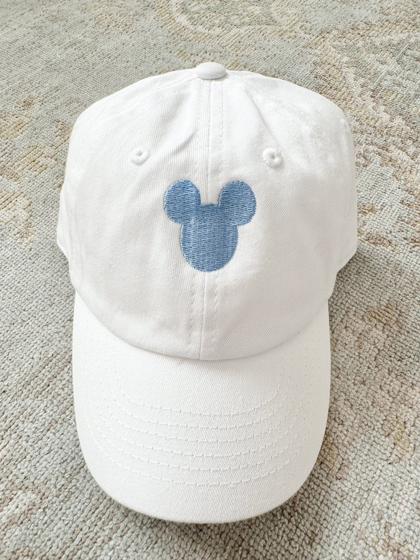 White Hat with Blue Mouse