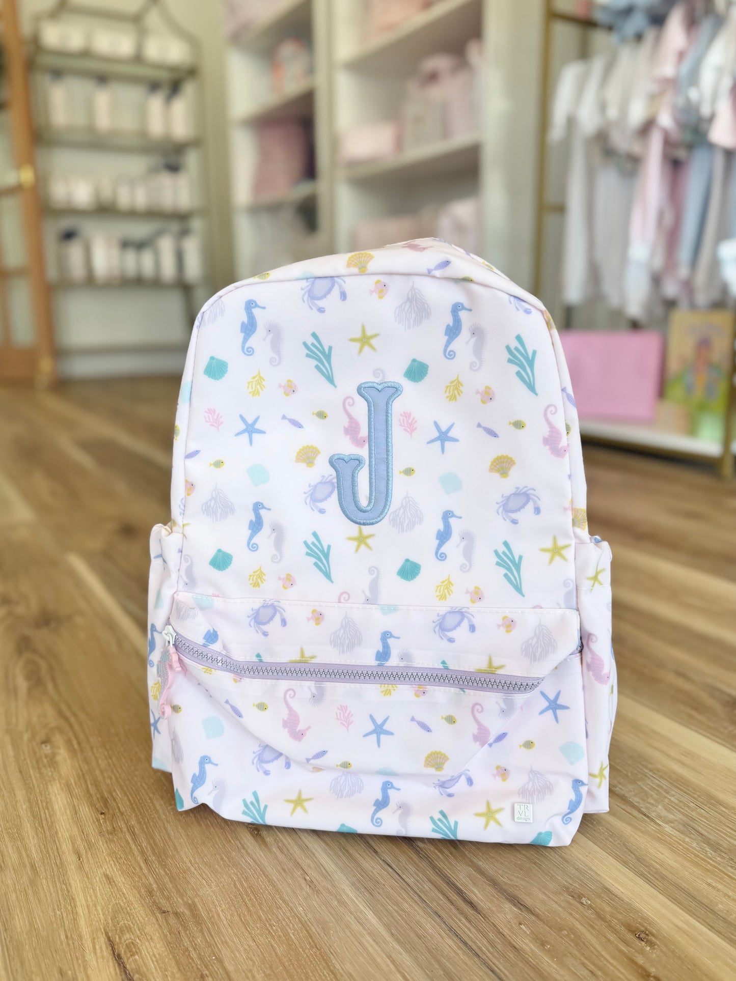 TRVL Seaside Backpacker - "J" Applique