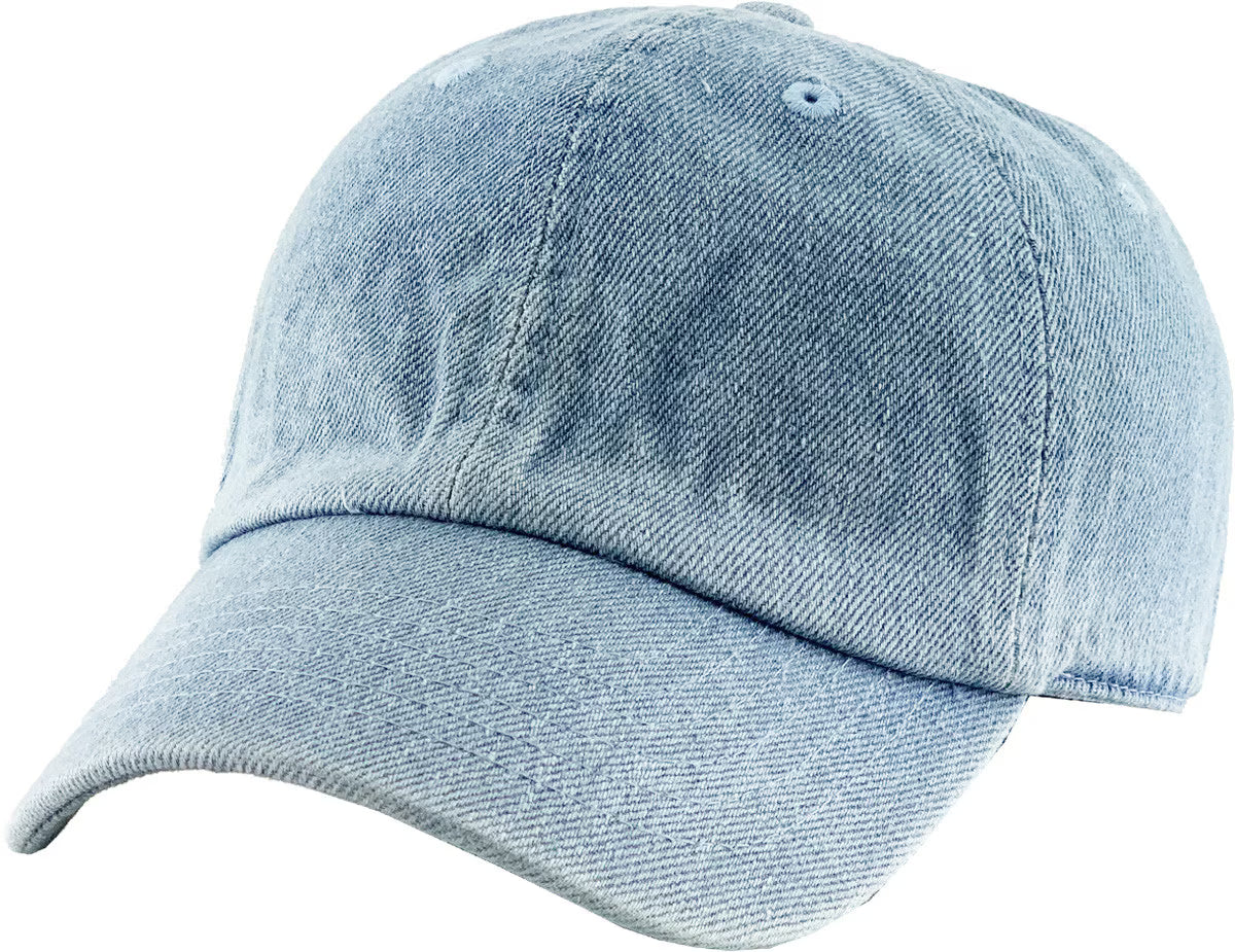 Light Denim Kids Baseball Hat