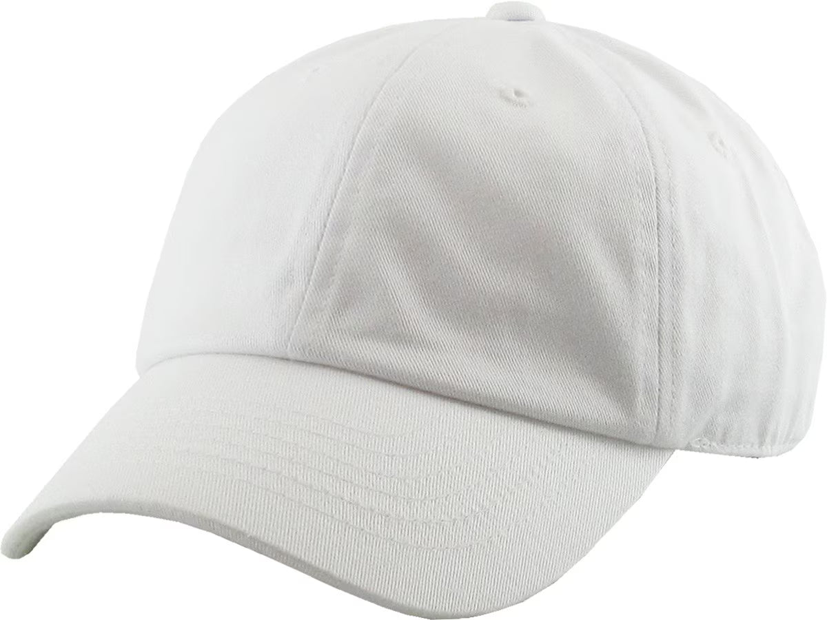 White Kids Baseball Hat