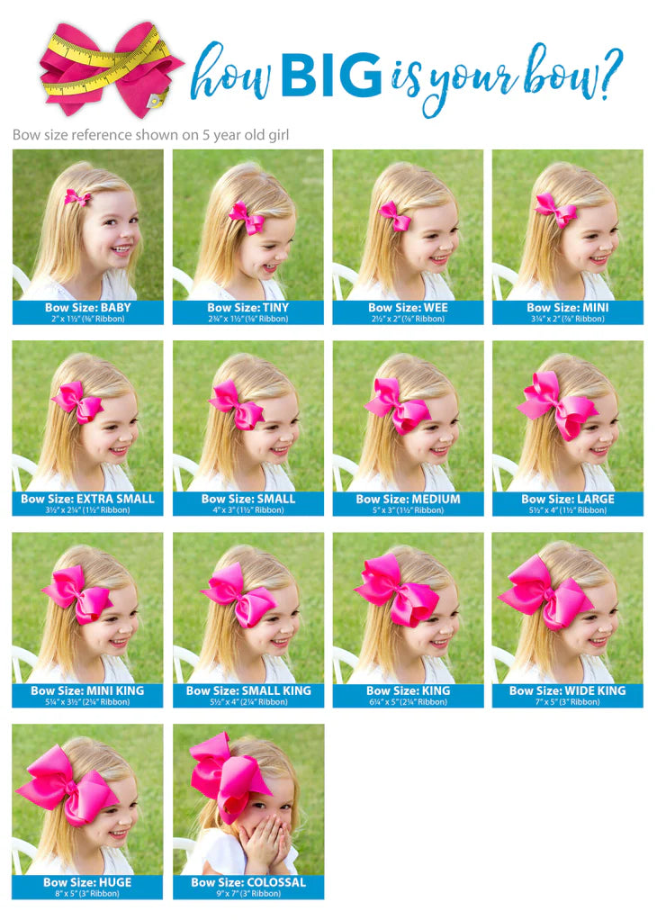 wee ones Red Extra Small Grosgrain Bow on Matching Skinny Nylon Band