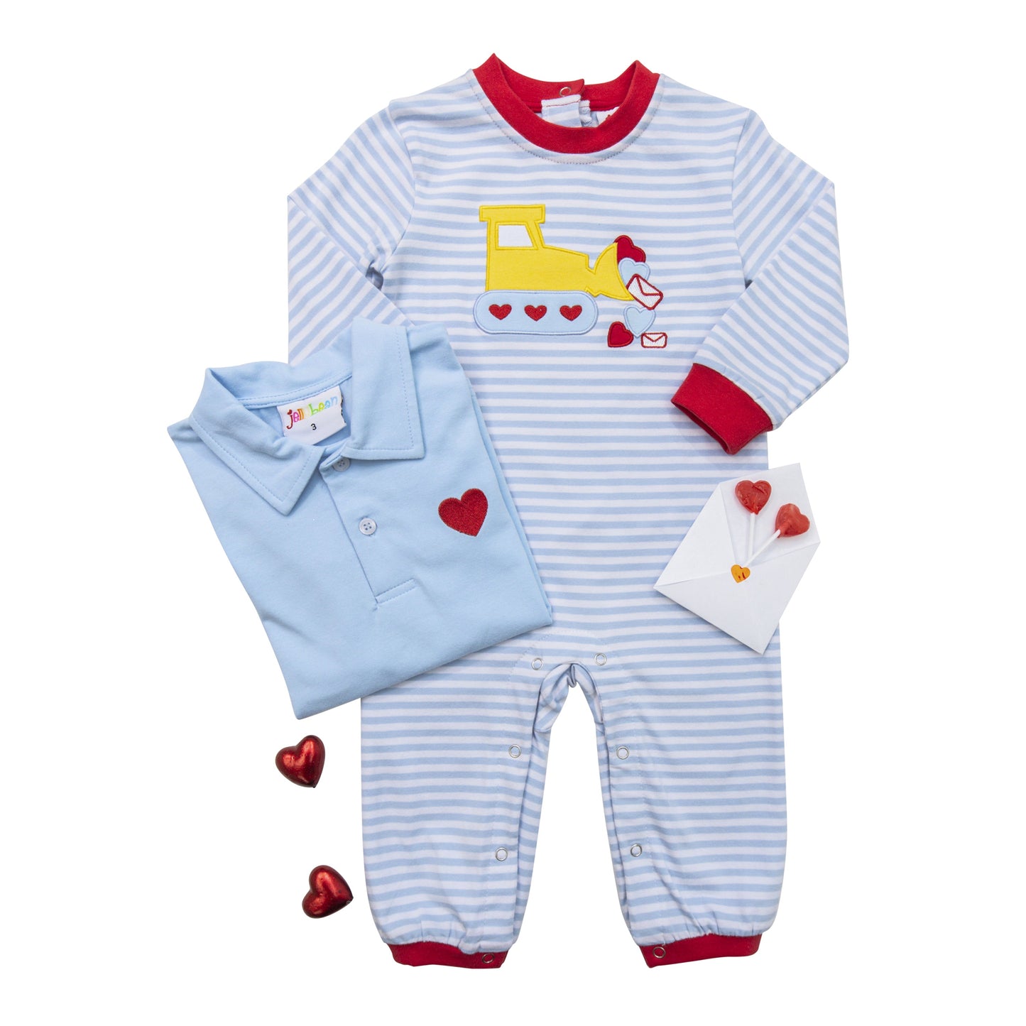 Jellybean Loads of Love Romper