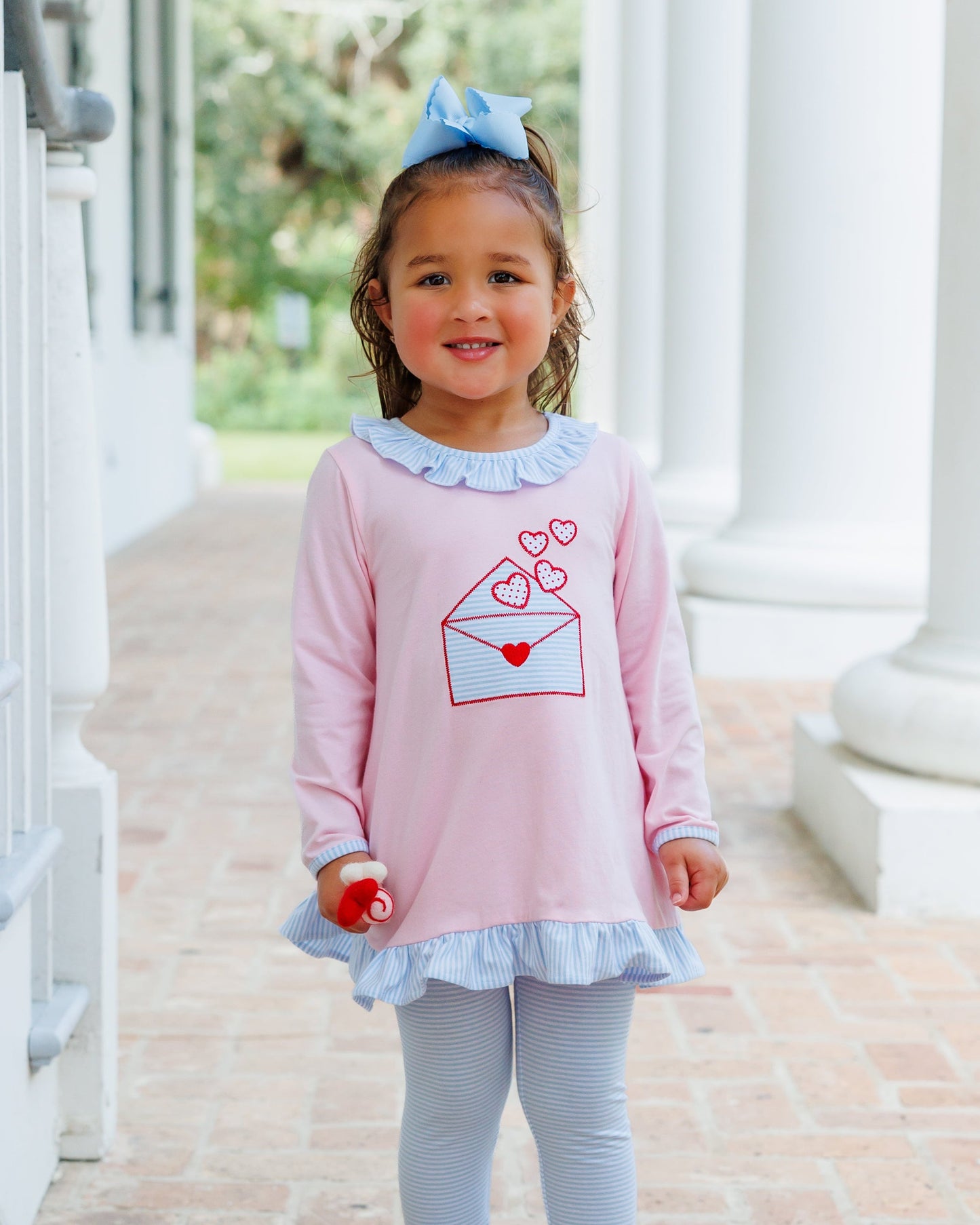 Jellybean Love Letters Ruffle Pants Set