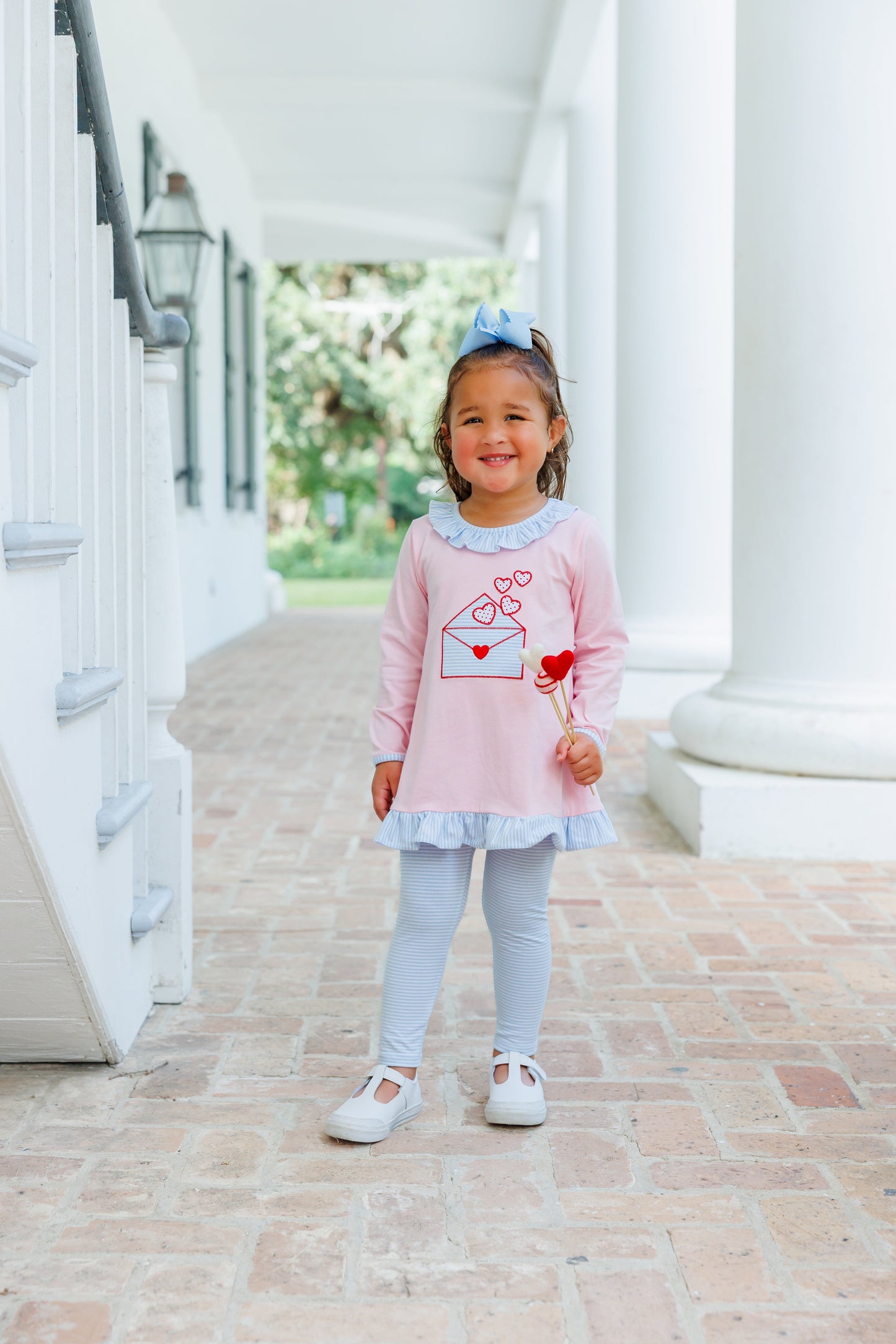 Jellybean Love Letters Ruffle Pants Set