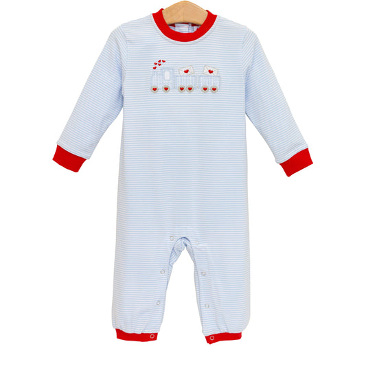 Jellybean Love Train Romper