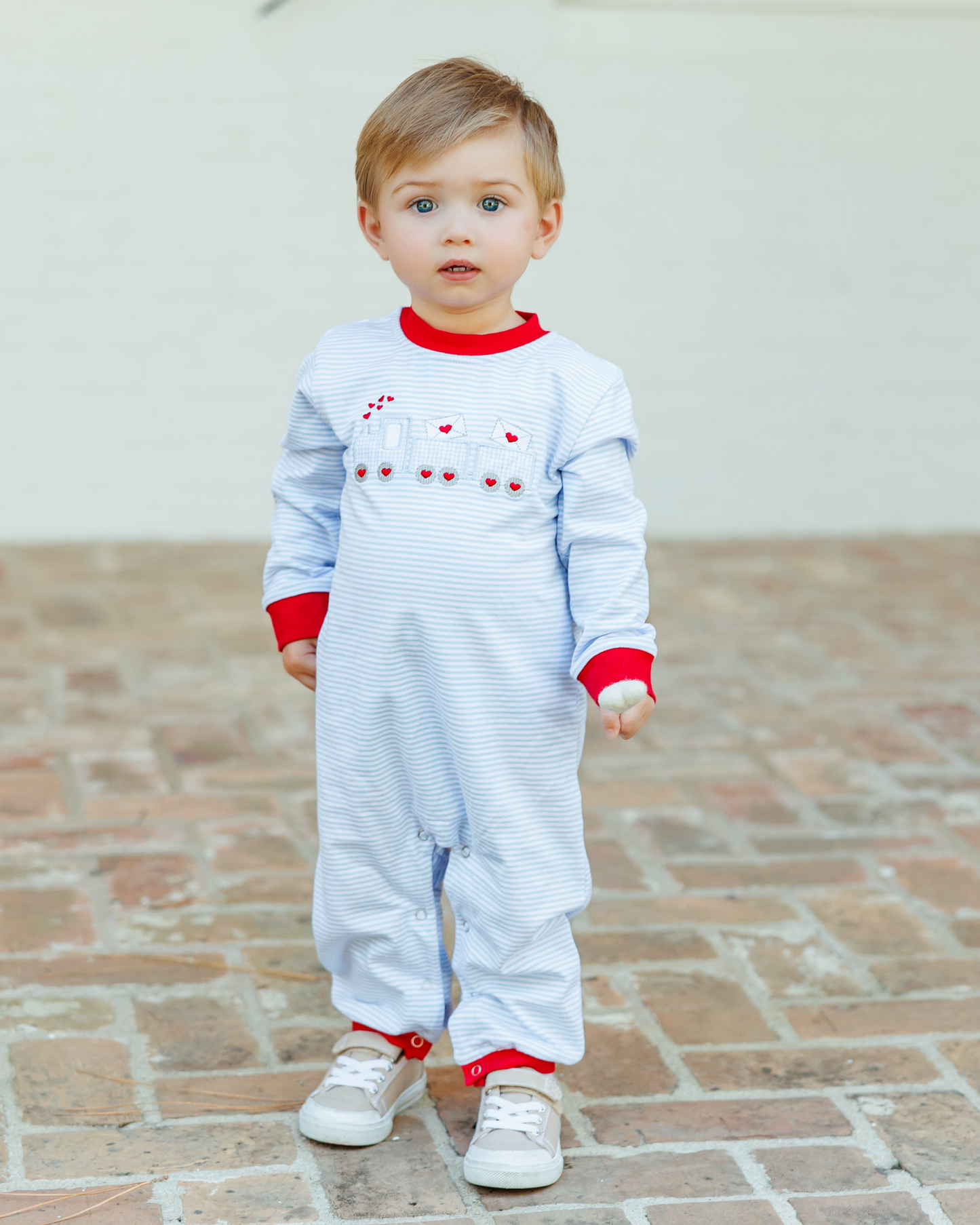 Jellybean Love Train Romper