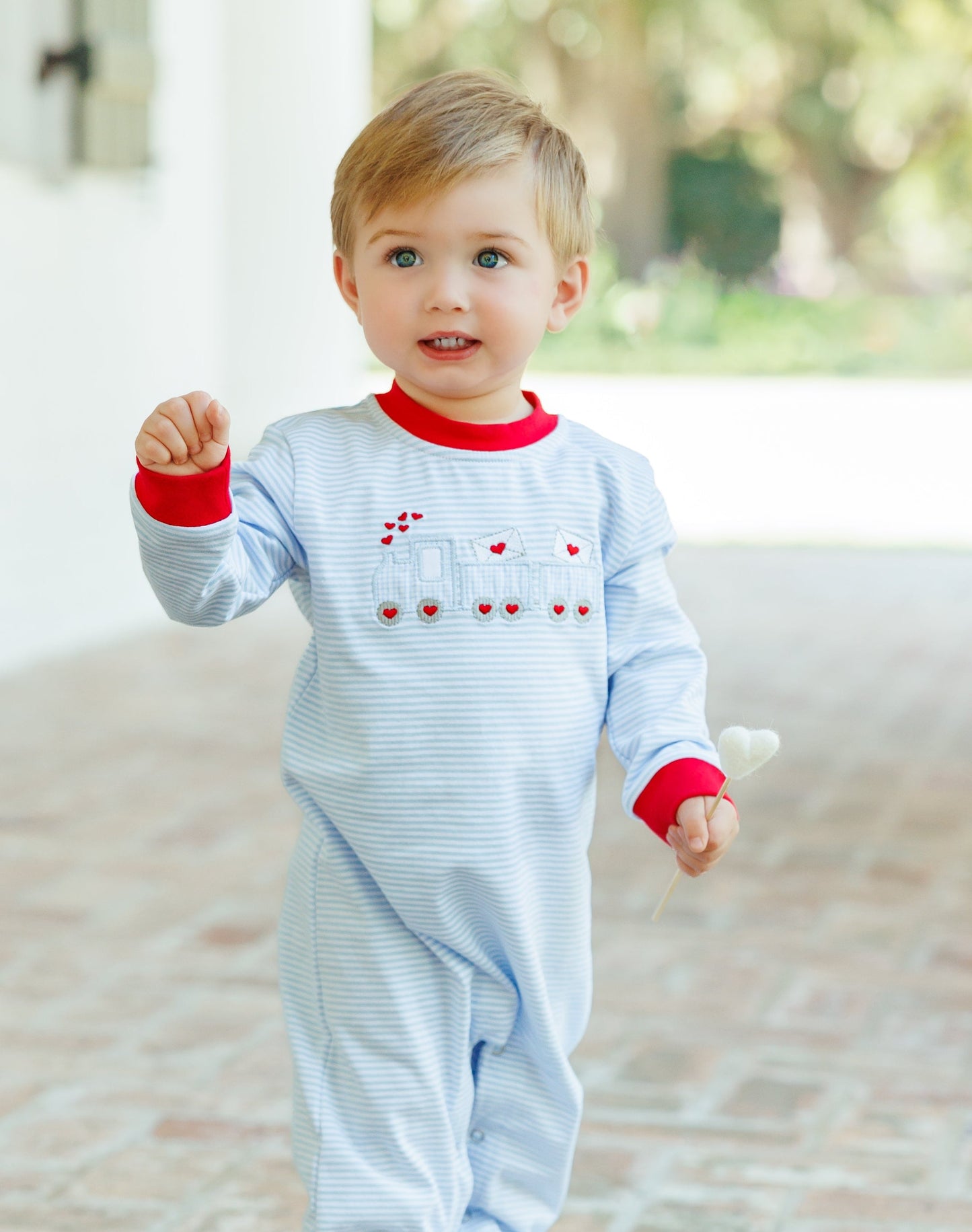 Jellybean Love Train Romper