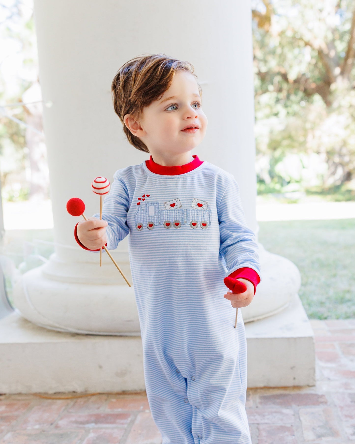 Jellybean Love Train Romper