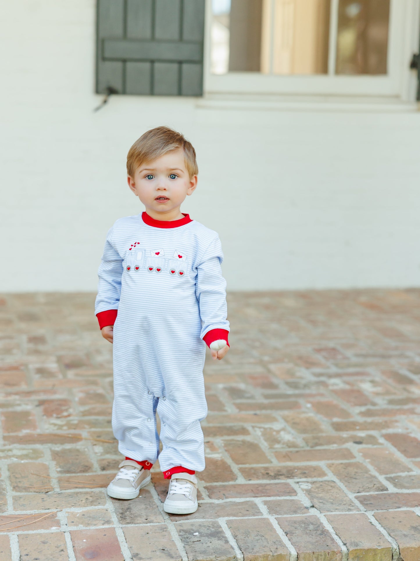 Jellybean Love Train Romper