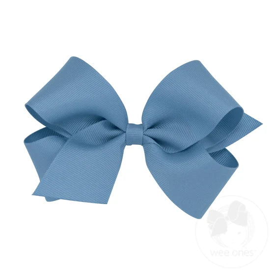 wee ones Smoke Blue Hair Bow