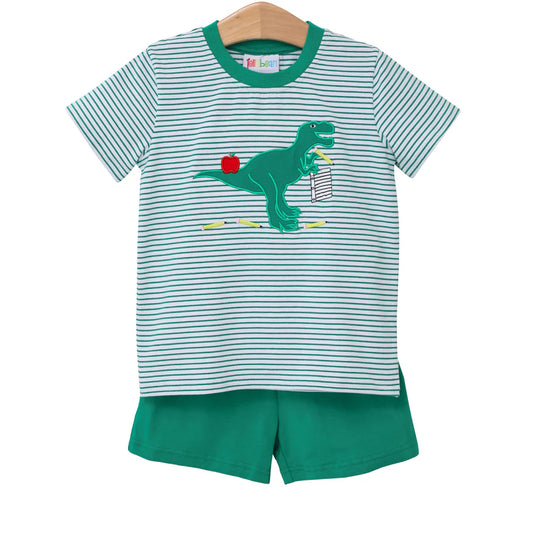 Jellybean Back to School Dino Short Set