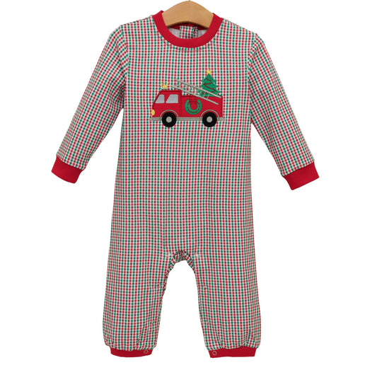 Festive Firetruck Romper