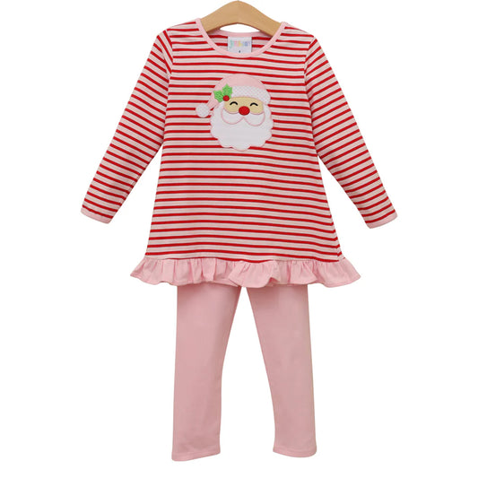 Jolly St. Nick Ruffle Pants Set
