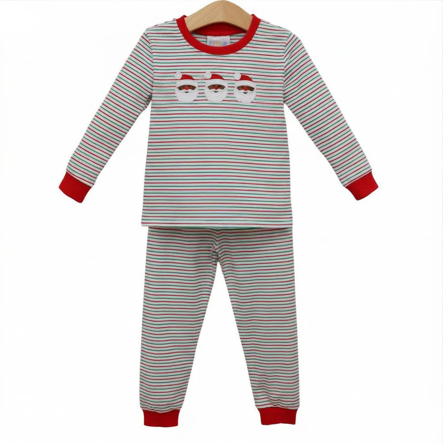 Christmas Candy Stripe Dark Skin Santa Set