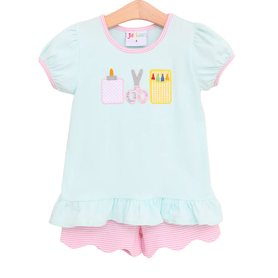 Jellybean Ready, Set, Learn Scallop Short Set