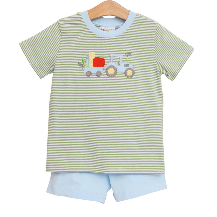 Jellybean T is for Tractor Short Set