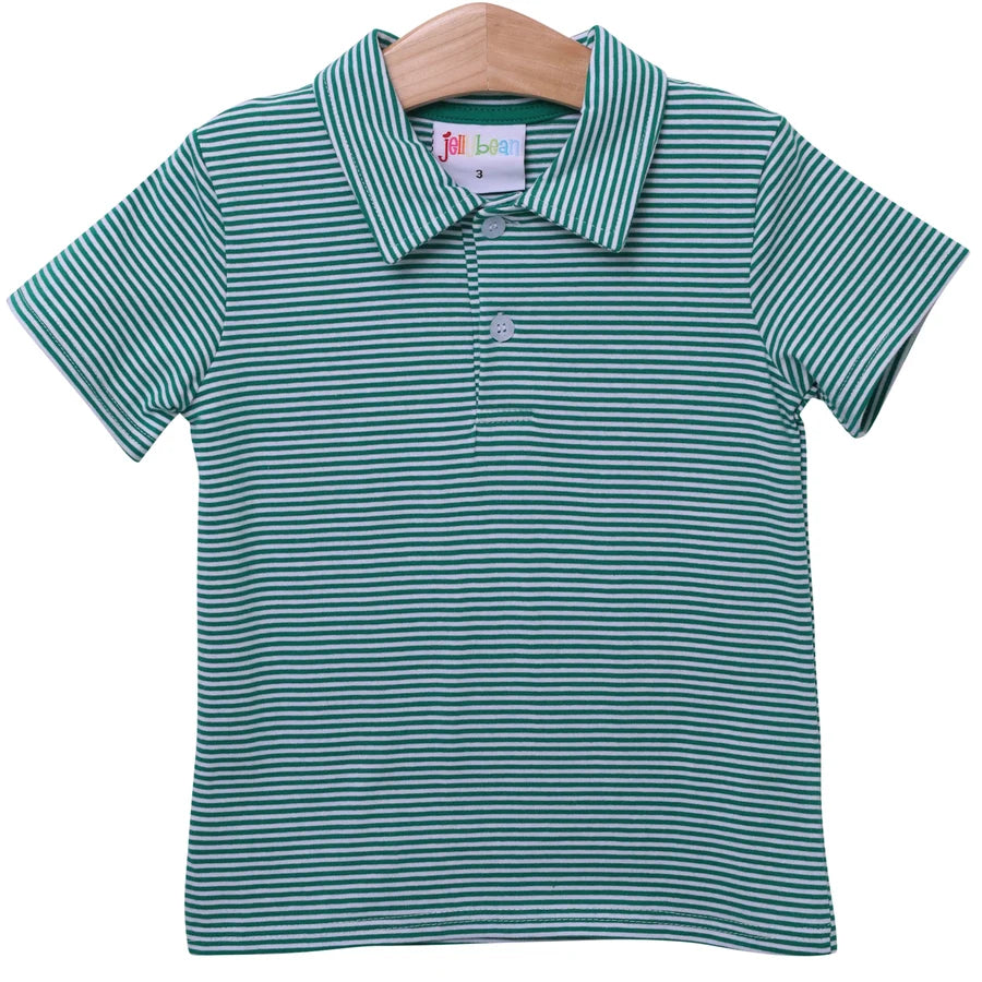 Michael Polo SS- Green Stripe