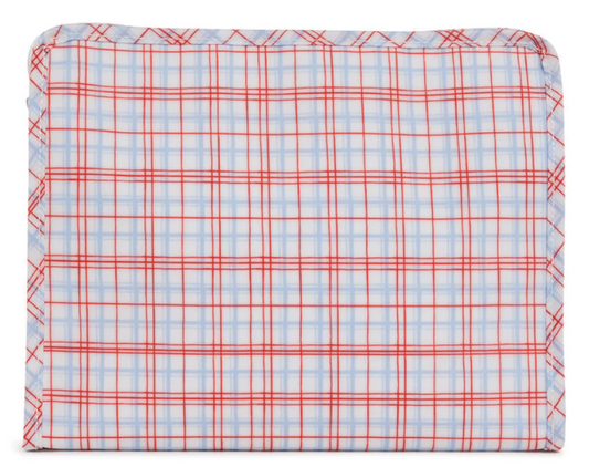 TRVL Red Classic Plaid Large Roadie