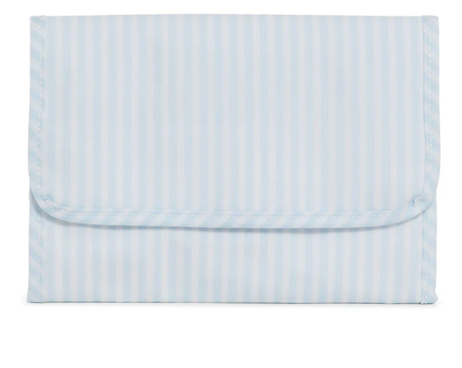 TRVL Blue Pimlico Stripe Mini Rollup Hanging Bag