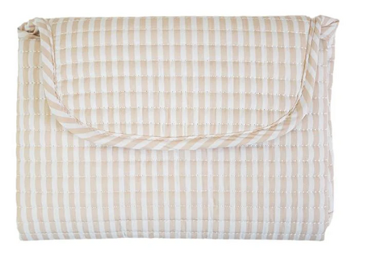 Quilted Changing Mat - Sand Stripe
