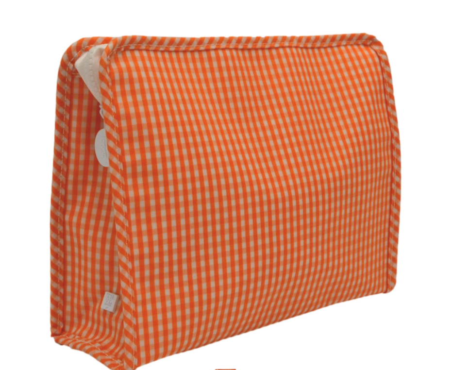 TRVL Orange Gingham Large Roadie